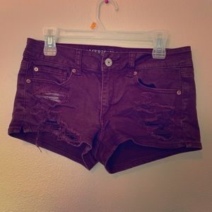 Maroon American Eagle Shorts